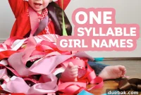 Tiny Names, Big Impact: 100 One-Syllable Girl Names