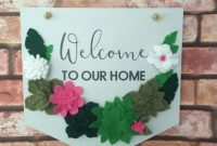 Whimsical Felt Succulent Banner Wreath