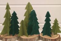 Charming Felt Trees Crafted with Cricut