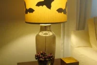 Creepy Chic: DIY Paper Bats for Lampshade Decor