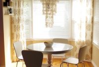 A Capiz Chandelier Elevates This Kitchen Nook Makeover