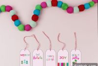 Vibrant DIY Christmas Gift Labels