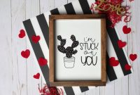 Free Valentine Stuck On You Craft File