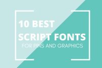 10 Script Fonts to Make Your Pins Shine