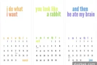 Design Your Own Calendar Free Printable Template