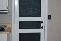 Create Your Own Chalkboard Panel Door
