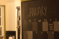 Craft Your Own Chalkboard Wall Calendar
