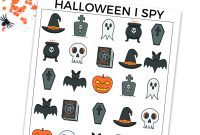 Spooktacular Free Halloween I Spy Printable