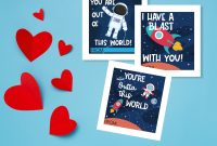 Free Cosmic Valentine Printables