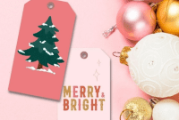 Cute Pink Printable Christmas Gift Tags
