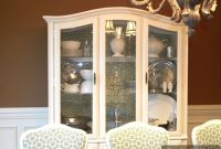White & Fabric: A China Cabinet’s Stylish Transformation
