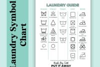 Printable Garment Care Symbols Guide