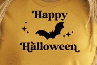 Spooky Halloween Bat SVG