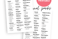 Your Essential US National Parks Printable Checklist