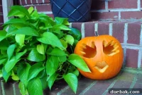 Baby’s First Boo! Handprint Pumpkin