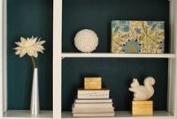 Transform Built In Bookcases With A Painted Back