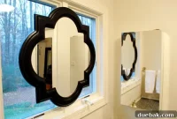 Window-Front Bathroom Mirrors: A Clever Design Solution