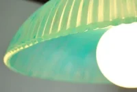 Give Your Glass Lampshade a Turquoise Makeover