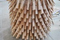 Upcycled Clothespin Chandelier Art