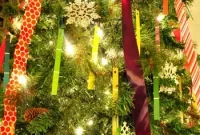 Kid-Safe Paint Chip and Ribbon Christmas Tree