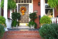 Spooky Charm on Historic Front Porches
