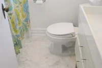 Teal Tile Oasis: Transforming a Small Bathroom