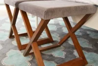 Repurpose Side Tables into Chic Upholstered Benches