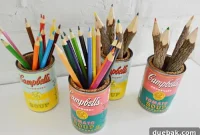 Soup Can Chic: DIY Pop Art Desk Organizers