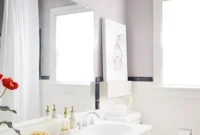 Benjamin Moore Elephant Gray Bathroom Makeover