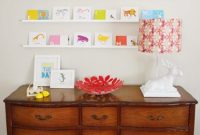 Floating Wall Shelves for Flashcards, Photos, and Small Books