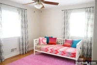 DIY No Sew Ikat Curtains for Playful Kids Spaces