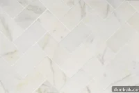 Your Guide to a Stunning Marble Herringbone Fireplace