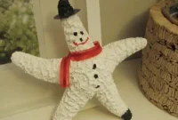 From Beach to Tree: Starfish Santa and Snowman Ornaments