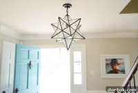 Moravian Star Magic in the Entryway