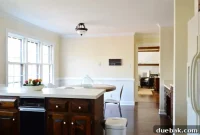 Kitchen Refresh: Painting Dark Trim and Paneling