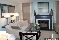 Timeless Elegance: Blue and Tan Living Room Transformation