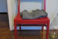 Crimson Transformation: A Modern Chair Reimagined