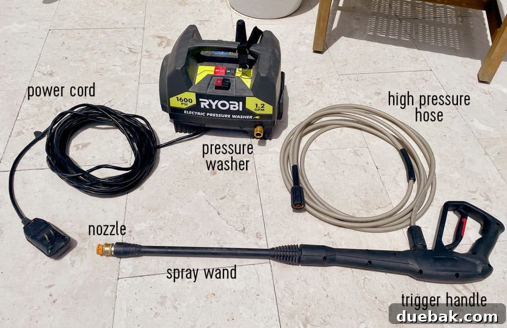 Essential Pressure Washer Tips For First Timers 4 Ryobi 1600 PSI Electric Pressure Washer Parts Diagram