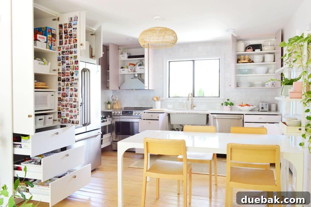 Ikea Kitchen With All Drawers Open