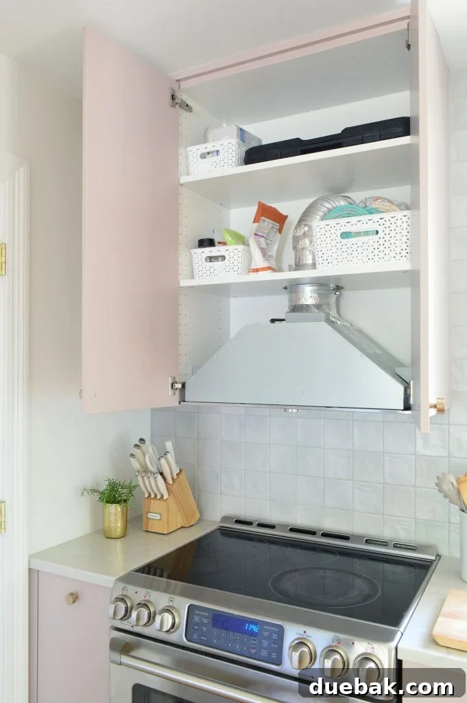 Ikea Kitchen Cabinet Doors Open To Show Omsinnad Hood