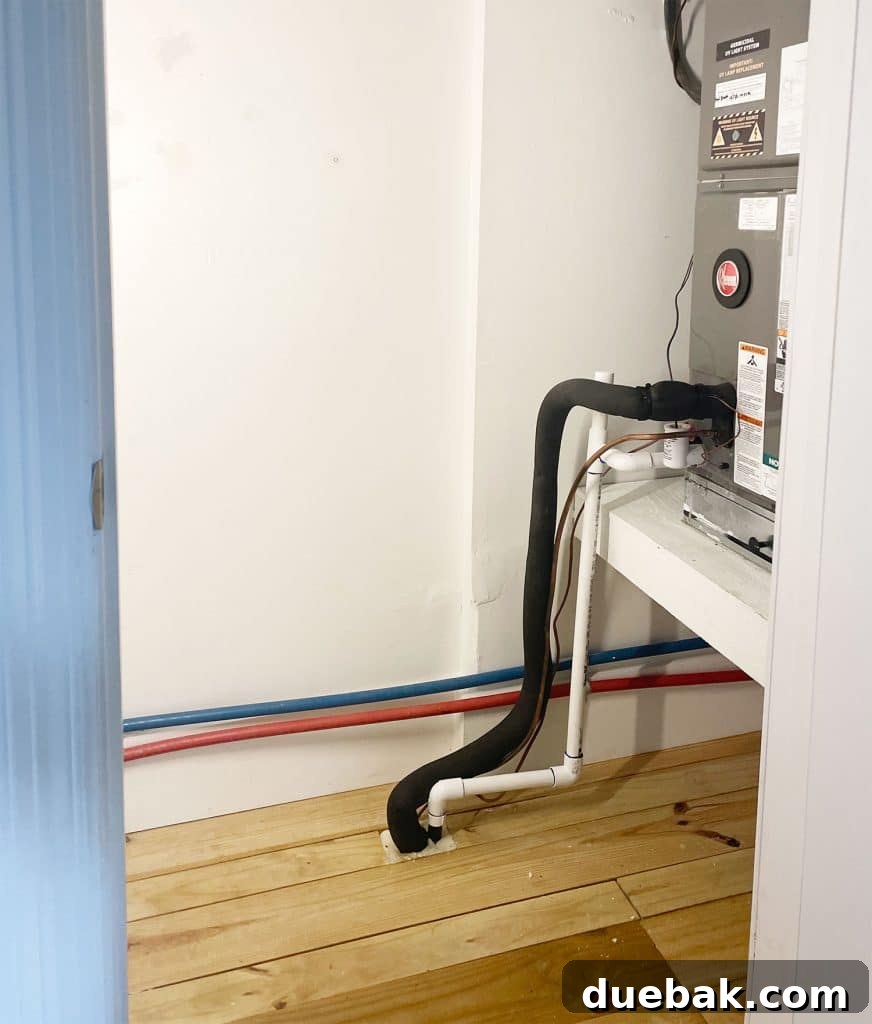 Maximizing Your Utility Closet Space 12 HVAC Wiring Moved In Utility Closet To Make Room