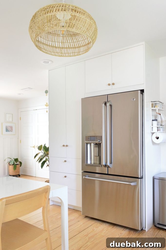 Maximizing Your Utility Closet Space 18 White Ikea Kitchen Pantry Cabinets To Ceiling Build Around Refrigerator