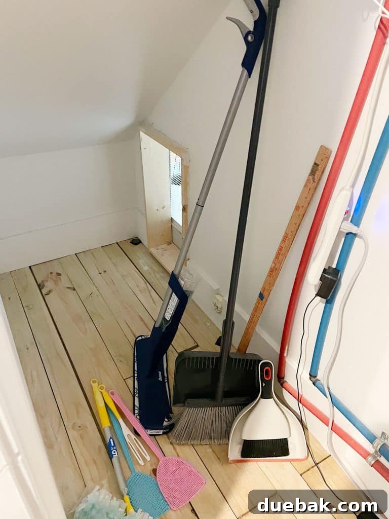 Maximizing Your Utility Closet Space 9 Empty Under Stair Storage In Utility Closet