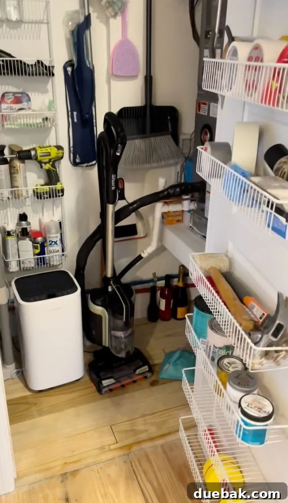 Maximizing Your Utility Closet Space 10 Screenshot Of Utility Closet With Wire Shelving Filled