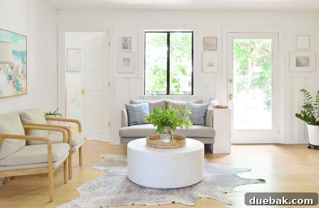 View Of Beachy Seating Area Looking Towards Front Door