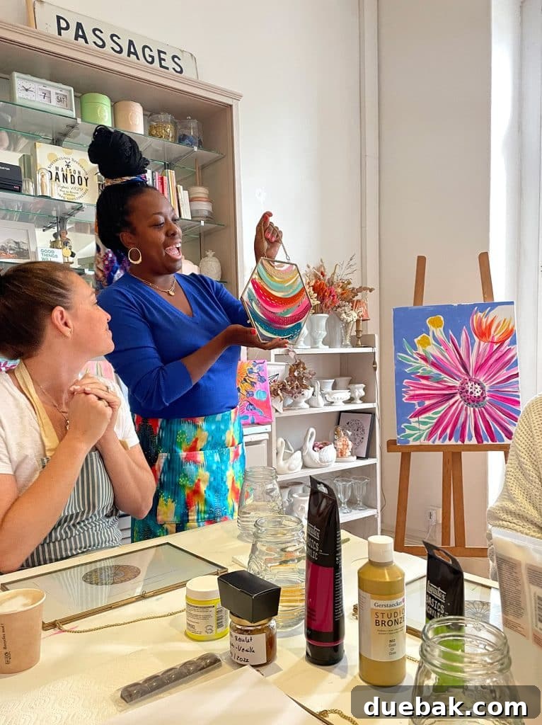 Parisian Chic Packing Secrets 5 Artist Etta Vee At Painting Workshop In Strasborg France