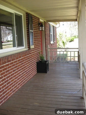 Vote Loud 2 Our Front Porch Before the BHG 48-Hour Challenge Makeover