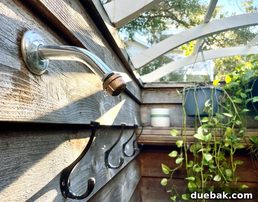 Shielding Your Plants From Winter's Chill 19 Outdoor Shower With Cap Placed On So It Can Drip To Prevent Freezing