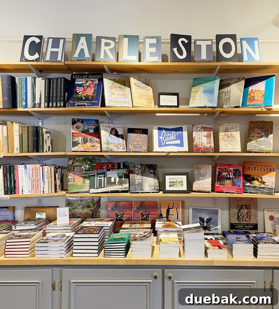 Inside of Blue Bicycle Books In Charleston South Carolina
