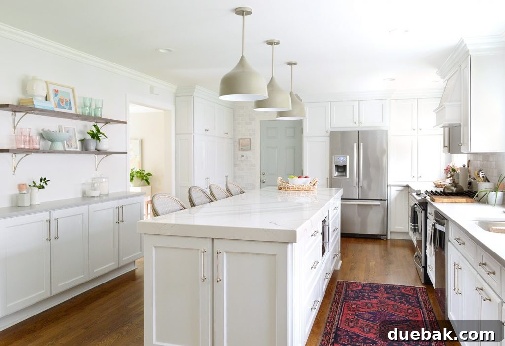 Previous Kitchen with Large Quartz Island